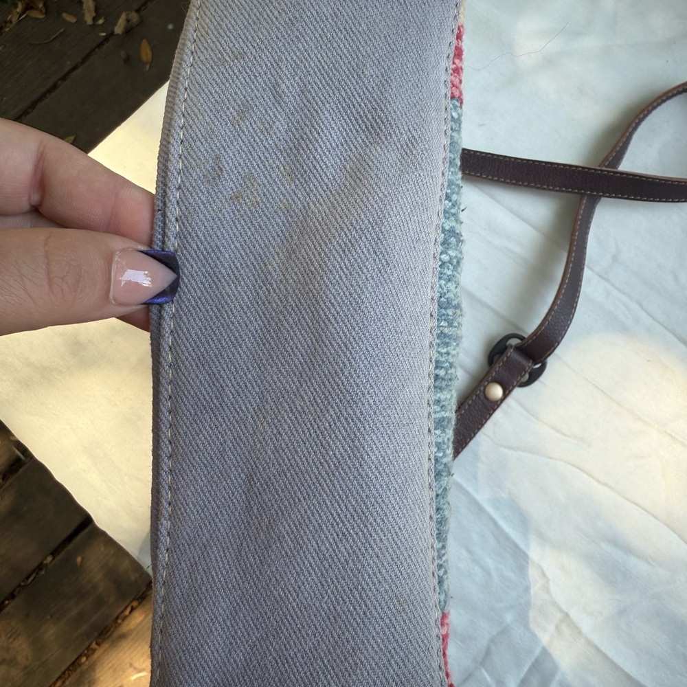 Myra Bag Western Leather Canvas Crossbody Multicolor - Picture 3 of 9